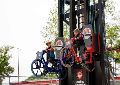 Dueling Vertical Bikes