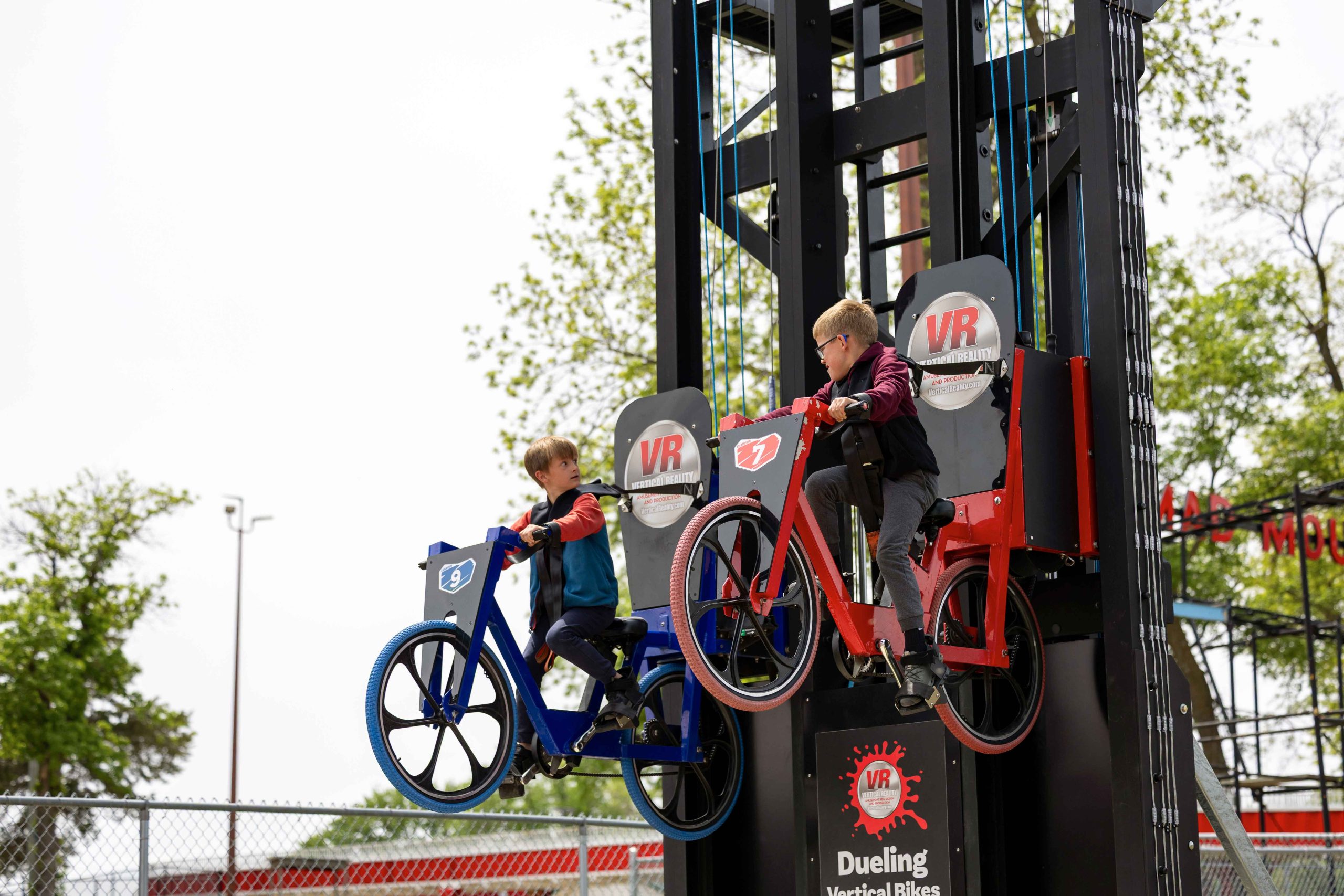 Dueling Vertical Bikes at Arnolds Park Amusement Park