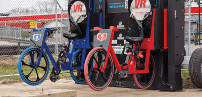 Dueling Vertical Bikes