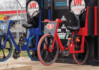 Dueling Vertical Bikes